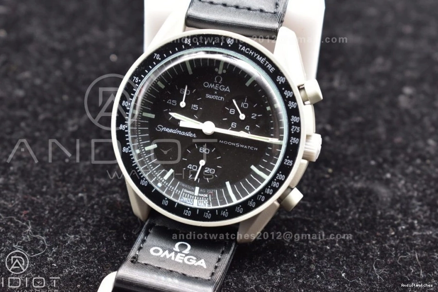 Swatch Omega Nylon The Bioceramic Moon Quartz 1184 to on x Vibrant Moonwatch Mission Strap 0519
